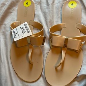 Michael kors nude sandals size 9.